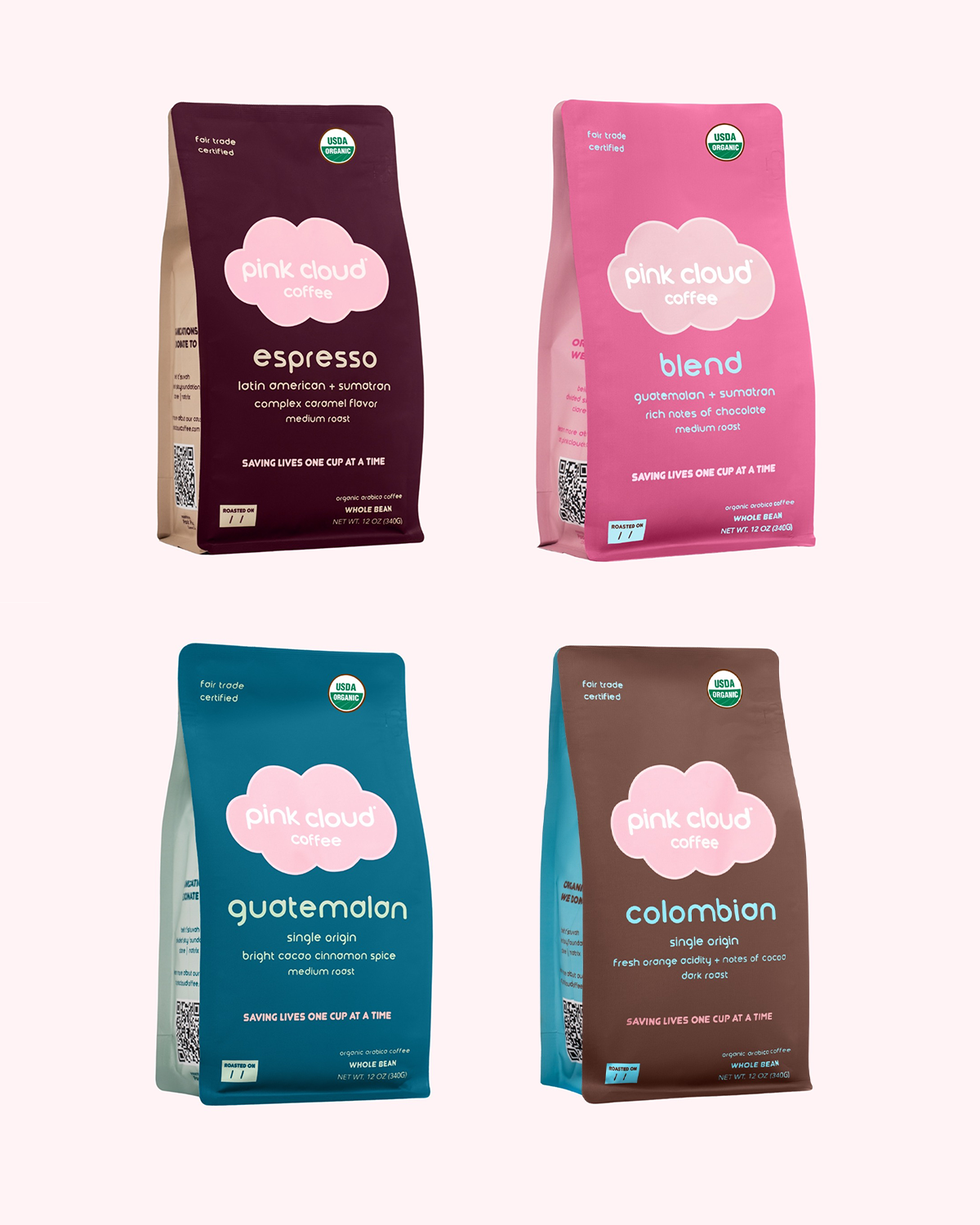 Pink Cloud Coffee Blend: 4 Pack